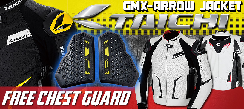 Free Chest Protector w/Rs Taichi GMX Arrow Leather Jacket