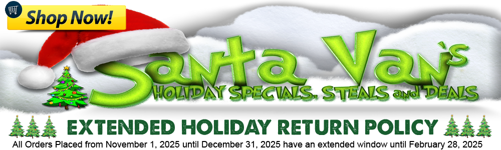 Santa Van's Holiday Steals and Deals Santa Van's Holiday Steals and Deals