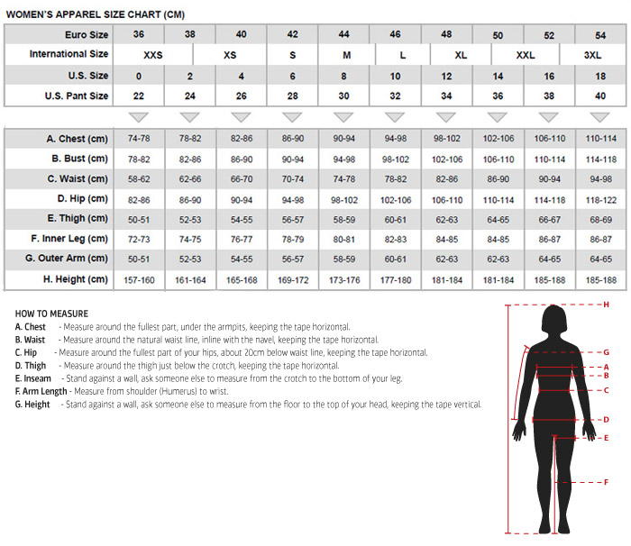 Alpinestars Size Chart