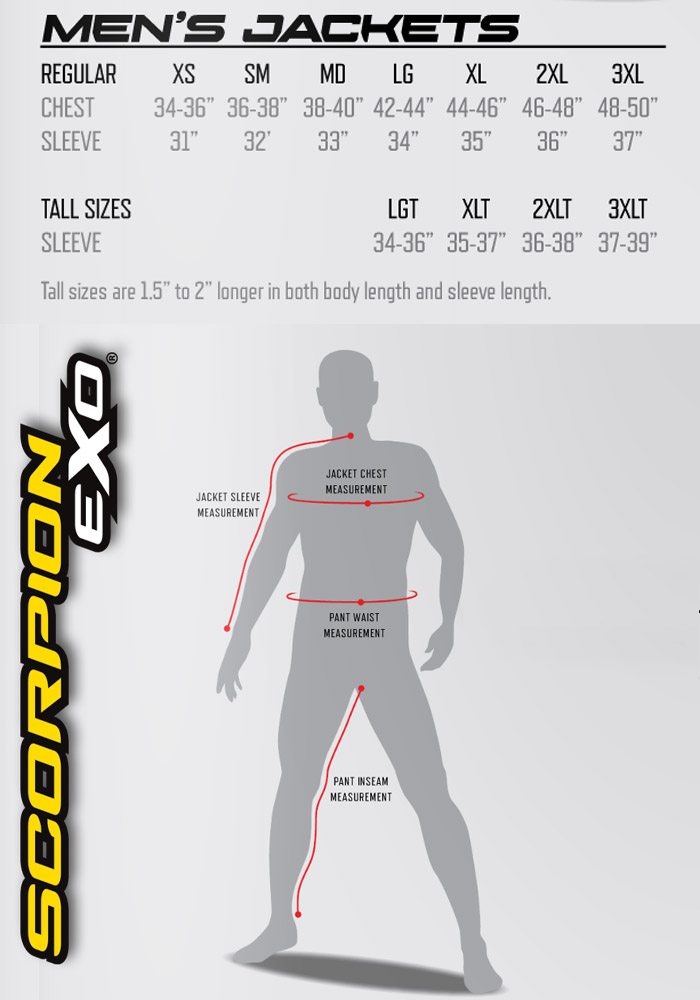 2xlt Size Chart