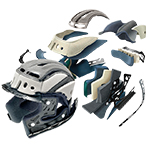 Shoei GT-Air Pendulum Helmet 3D Max-Dry Interior System Shoei GT-Air Pendulum Helmet 3D Max-Dry Interior System