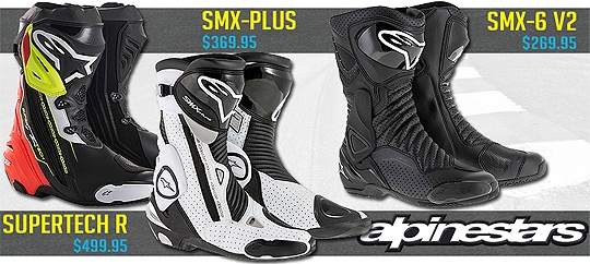 Alpinestars Boots Sportbike 2018 Line Up